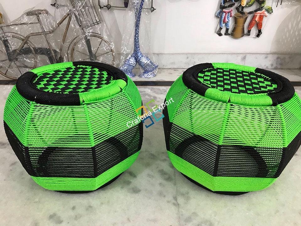 Handmade Rope Mudha Sitting Stool for Indoor / Outdoor Use - Image 4