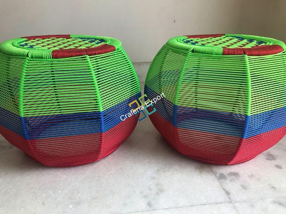 Handmade Rope Mudha Sitting Stool for Indoor / Outdoor Use - Image 5