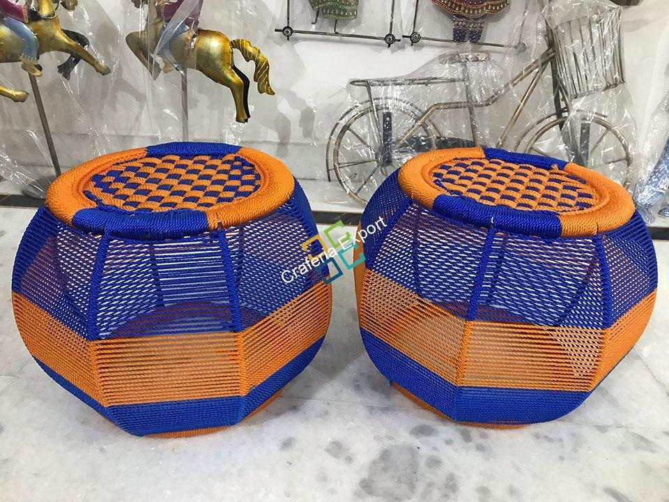 Handmade Rope Mudha Sitting Stool for Indoor / Outdoor Use - Image 6