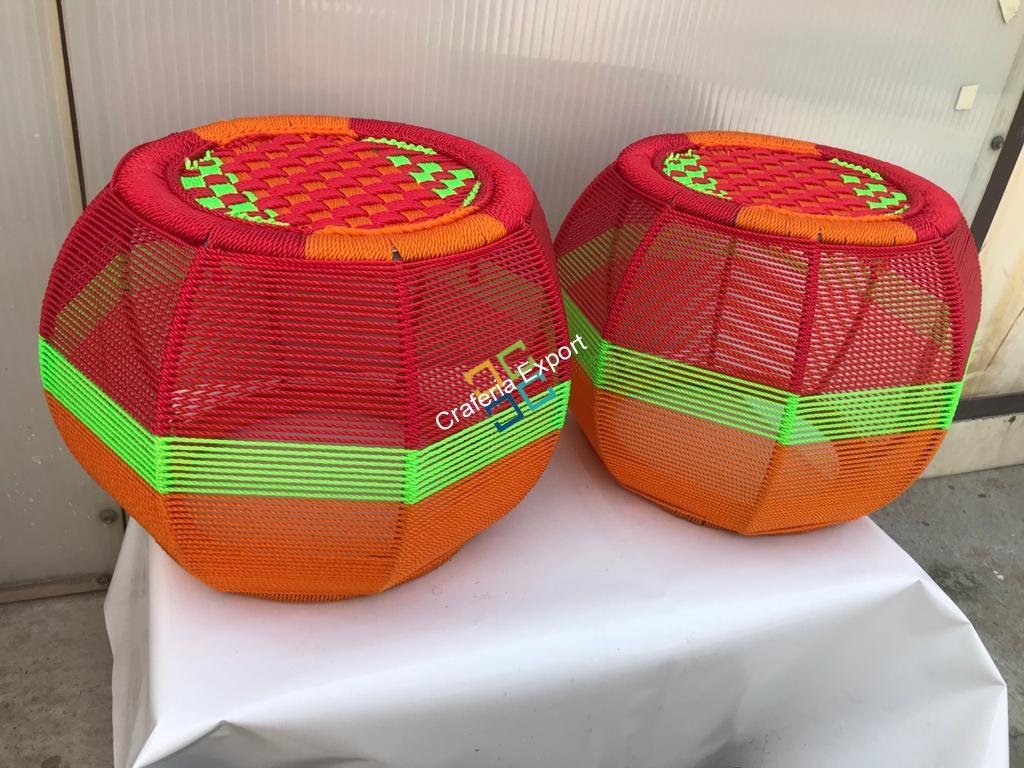 Handmade Rope Mudha Sitting Stool for Indoor / Outdoor Use - Image 2