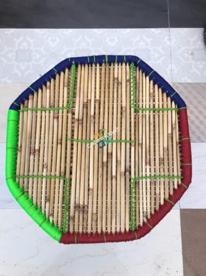 Bamboo Handmade Mudda Table /Mudha Furniture for indoor/outdoor (medium size) - Image 2