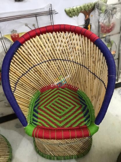Handicrafts bamboo chairs mudha large size  (set of 2) - Image 4