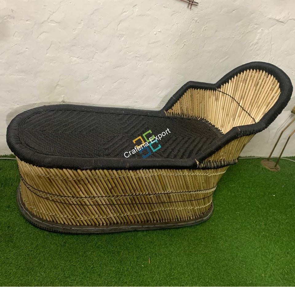 Handcrafted Bamboo Long Mudha Chair For Indoor/Outdoor (Standard Size) - Image 6