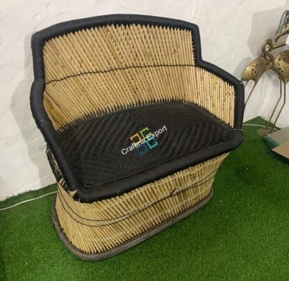 Handcrafted Bamboo Two Seater Mudha Chair For Indoor/Outdoor (Large Size) - Image 7