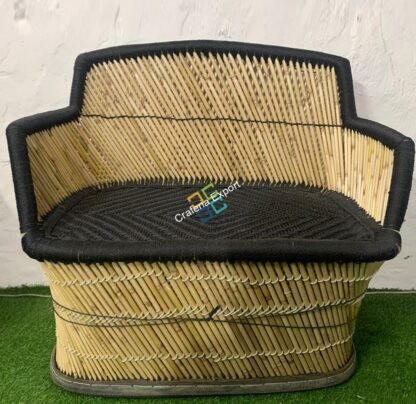 Handcrafted Bamboo Two Seater Mudha Chair For Indoor/Outdoor (Large Size) - Image 6