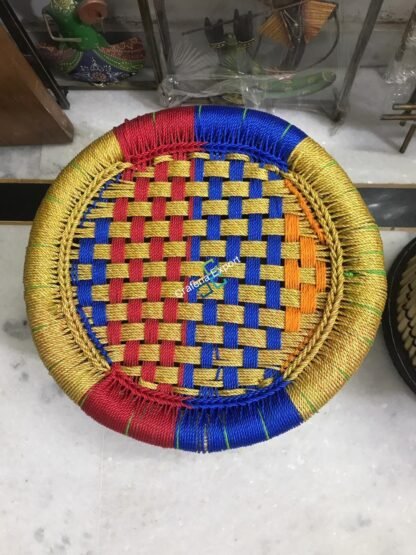 Pure Handmade Bamboo Mudda Stool Garden Patio for Indoor/Outdoor - Image 3
