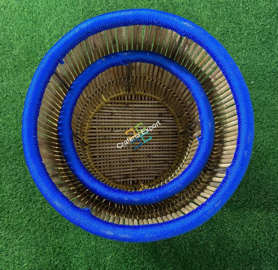 Handmade Bamboo Mudha for Indoor-outdoor Furniture (Set of 2) - Image 3