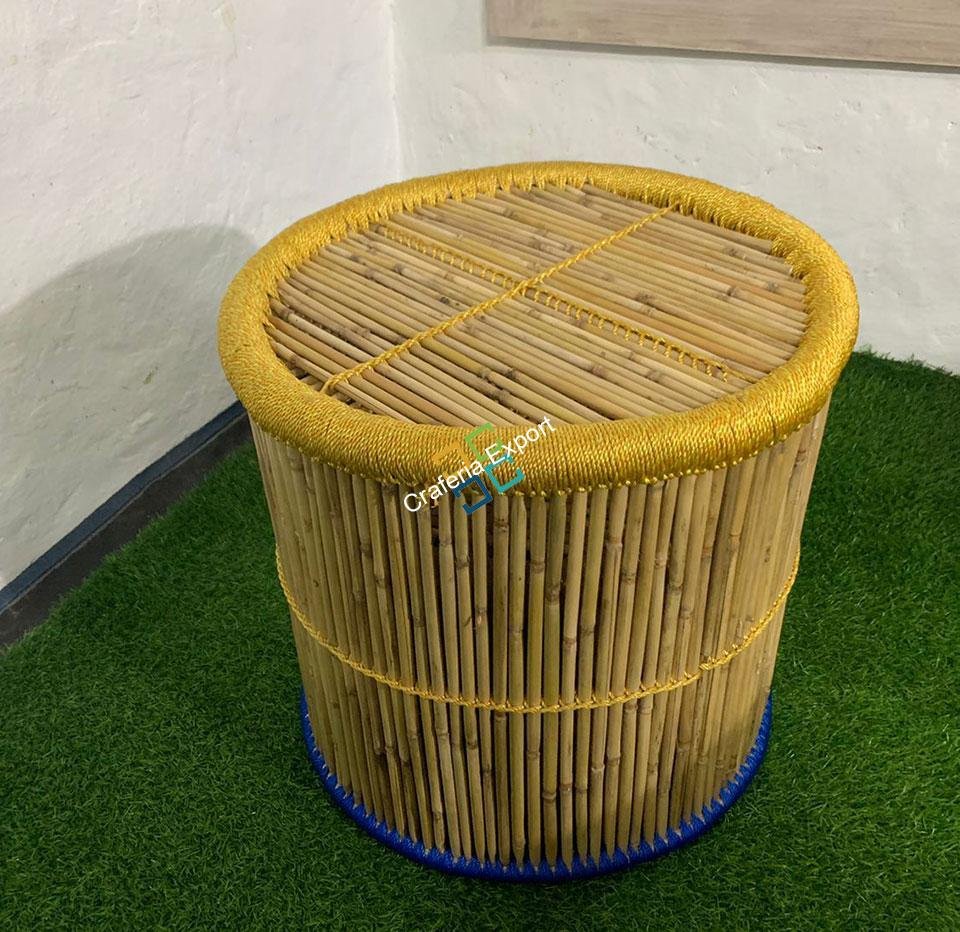 Handmade Bamboo Mudha for Indoor-outdoor Furniture (Set of 2) - Image 7