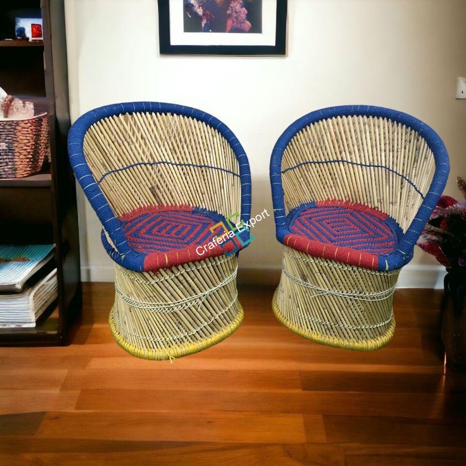 Bamboo Sute Chairs for Balcony | Bamboo Mudda Chairs for indoor and outdoor - Image 6