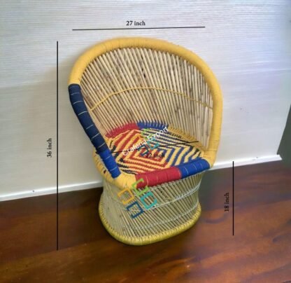 Bamboo Sute Chairs for Balcony | Bamboo Mudda Chairs for indoor and outdoor - Image 3