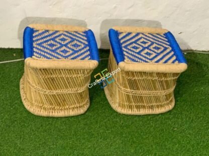 Bamboo Mudda Stool for Indoor and Garden in Square Shape / Bamboo Pidha Stool - Image 4