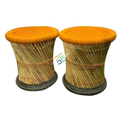 Round Handmade  Mudha Set For Home Office Garden Outdoor - Image 6