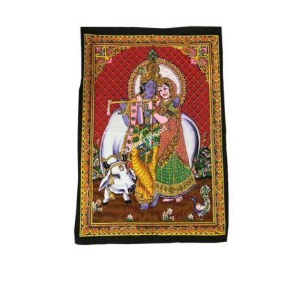 Printing  of Radha Krishna cotton wall handing /Poster