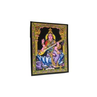 Goddess Saraswati Poster Handicraft Wall Hanging Poster