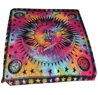 Mandala morning with Sun star double tapestry poster - Image 3