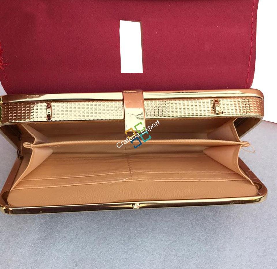 Pretty Bow Clutch with Two Little Beads for Ladies/Girls/Women - Image 8