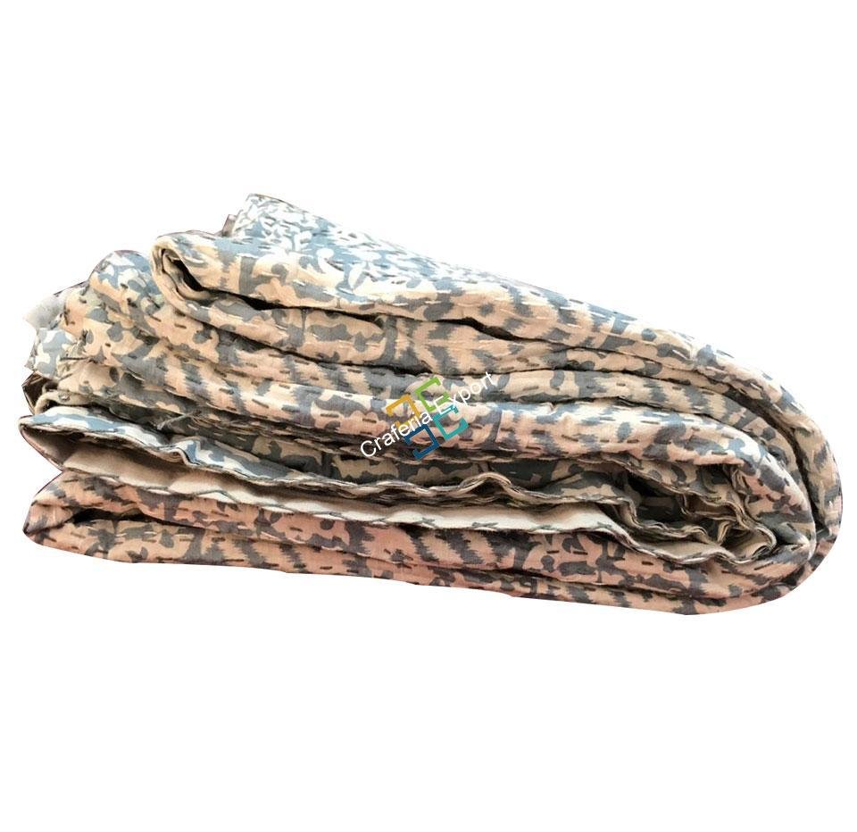 Double cotton Razai / Quilt blankets Gudri bedspread Dohar bed throw with jaipuri kantha handicraft - Image 3
