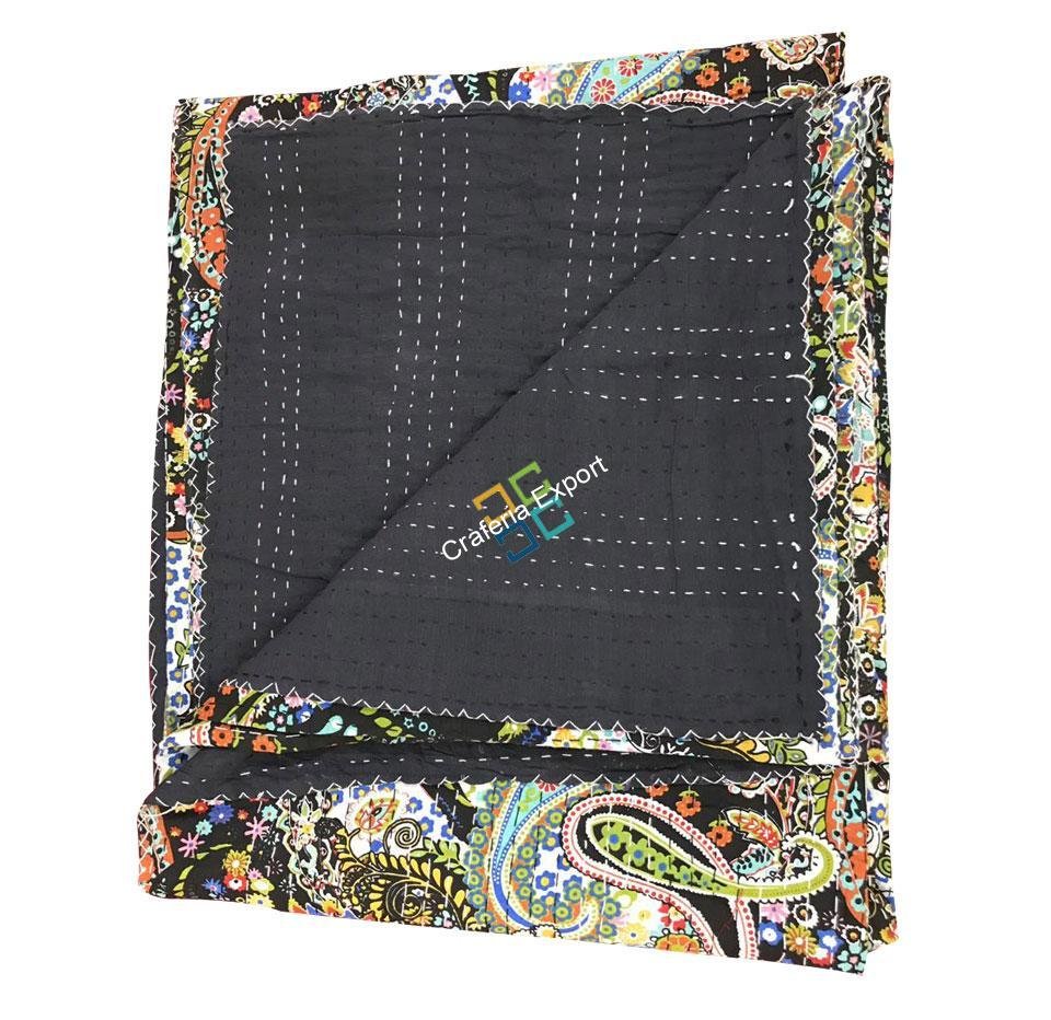 Double bed cotton RAZAI QUILT bedspread gudri blankets with printed DESIGN - Image 2