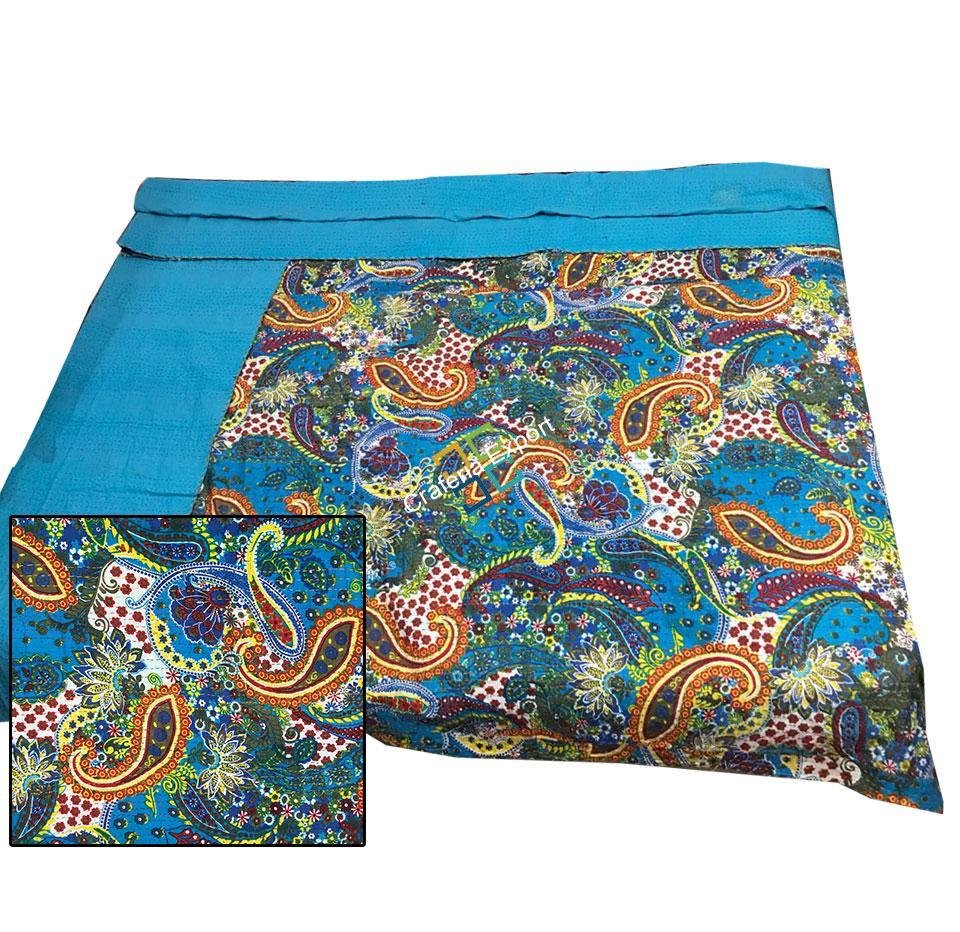 QUILT Double Bed Cotton RAZAI Bedspread Gudri Blankets With Printed DESIGN - Image 2