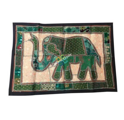 Table Runner beautiful Green Elephant Print for home decor