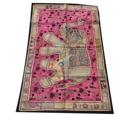 Rajasthani patchwork Bohemian handmade Tablecloth/table cover - Image 2