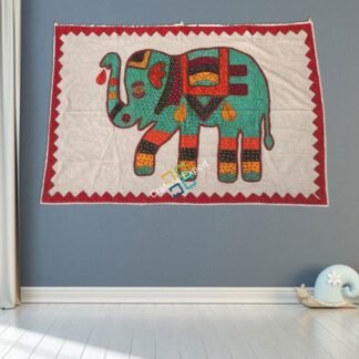 Cotton Wall hanging with hand stitch Indian traditional Work