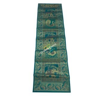 Jaipuri handemade embroidery  table runner.-Purple