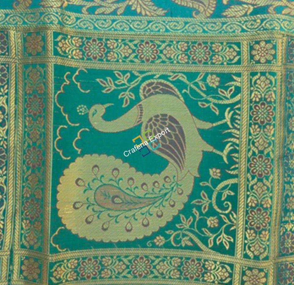 Jaipuri handemade embroidery table runner.-Purple - Image 3