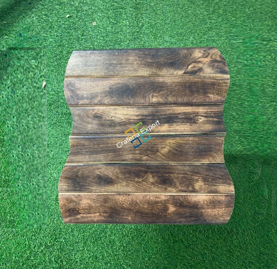 Solid Wood Square Folding Table Ideal Coffee Table Garden Table Home Decor - Image 3