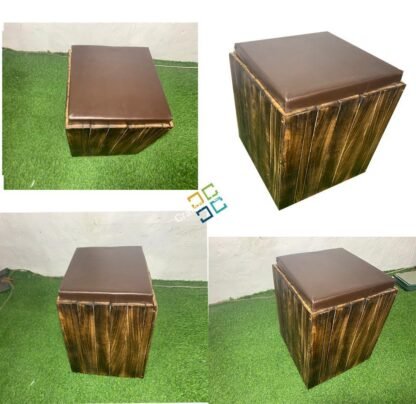 Handmade Wooden Square Shape Furniture Coffee Stool for Home ,Hotels,Gardens Decor|Storage Stool - Image 2