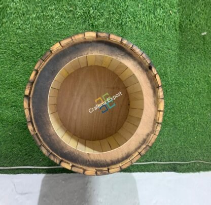 Round Wooden Storage Stool Coffee Ottomans for Home, Cafe, Balcony, Resort| Bedside Furniture - Image 6