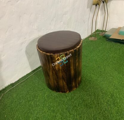 Round Wooden Storage Stool Coffee Ottomans for Home, Cafe, Balcony, Resort| Bedside Furniture - Image 7