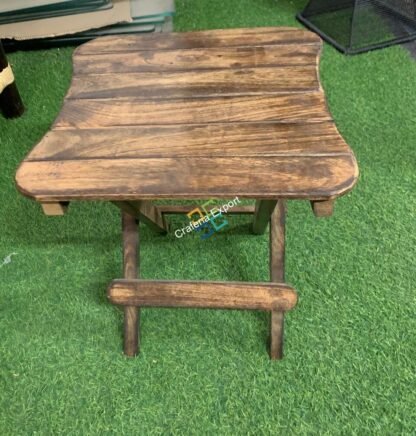 Wooden Folding coffee Table / Side Table for Multipurpose use in living room/ Garden/balcony - Image 3