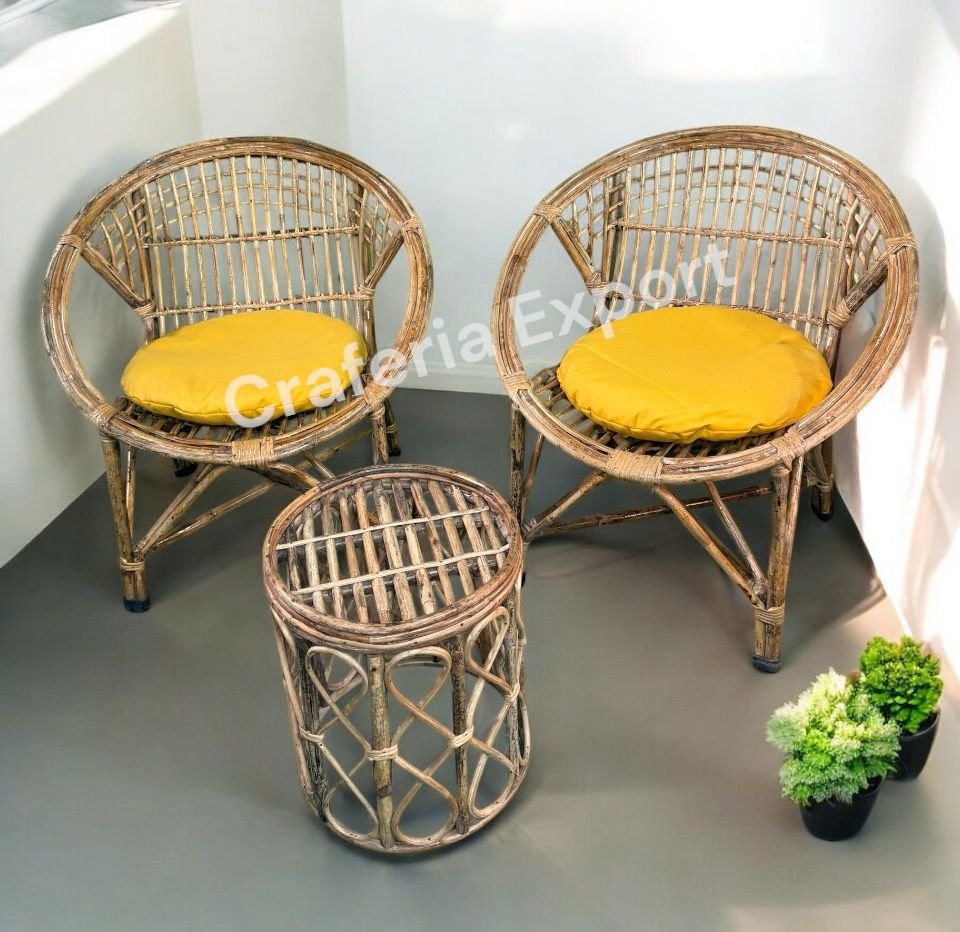Wooden Cane (Rattan, Bait) Chair for living room/ balcony/ office | Bamboo Chair with oval Shaped indoor outdoor - Image 8
