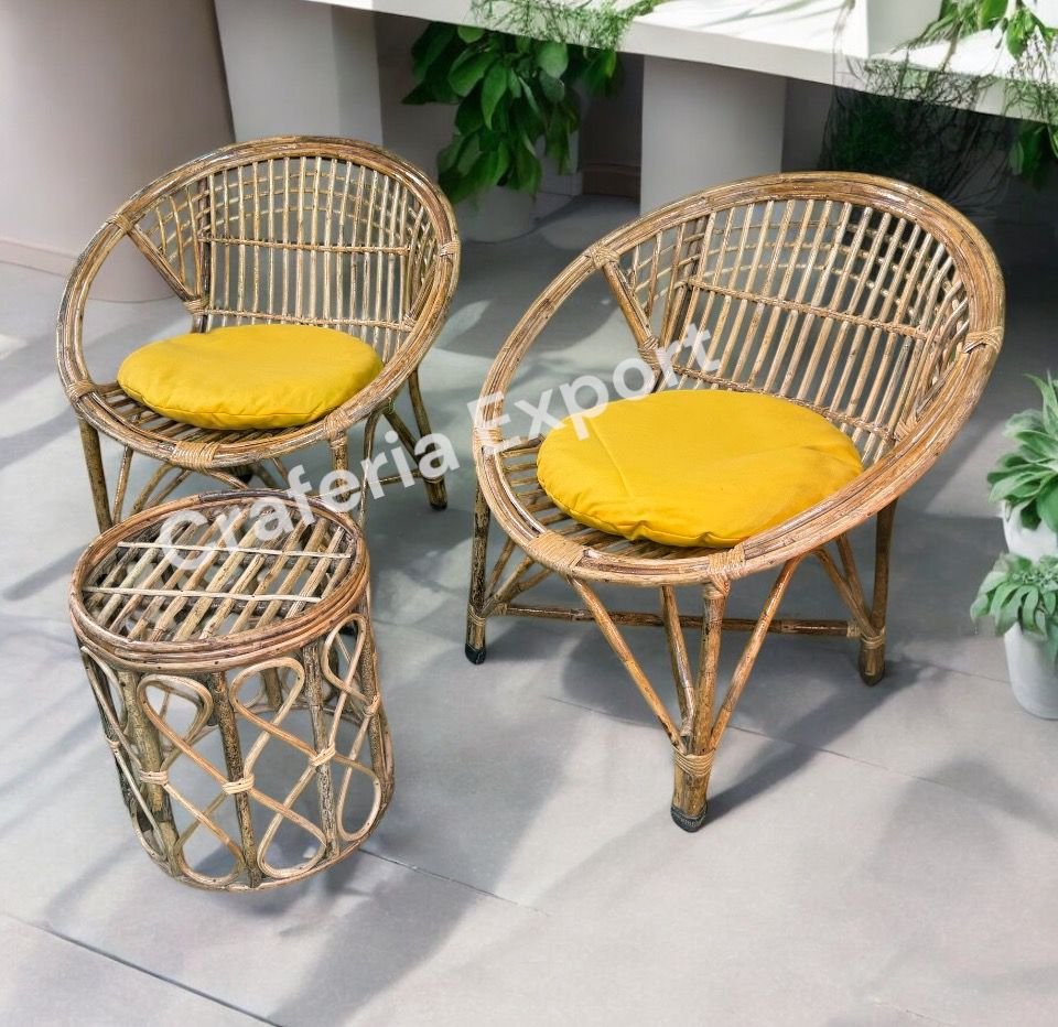 Wooden Cane (Rattan, Bait) Chair for living room/ balcony/ office | Bamboo Chair with oval Shaped indoor outdoor - Image 6