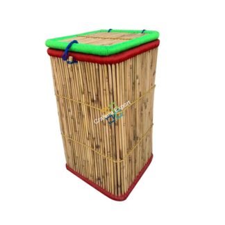 Bamboo Laundry Stool/Storage Basket (Large Size)