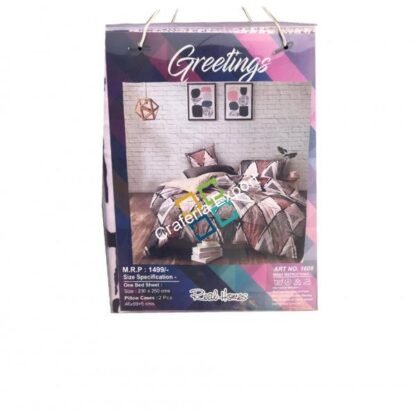 Printed double bedsheet with two pillow cover/ cotton bedding - Image 2