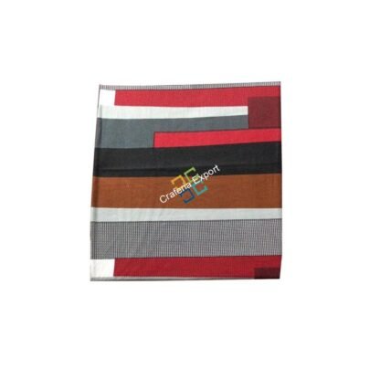 colorful stripes of horizontal print made Double bedsheets (Two Pillow covers) - Image 3