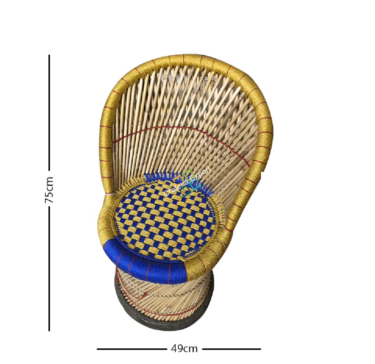 Natural Mudda Bamboo Handcrafted Chair For Home, Restaurants, Hotels Use - Image 2