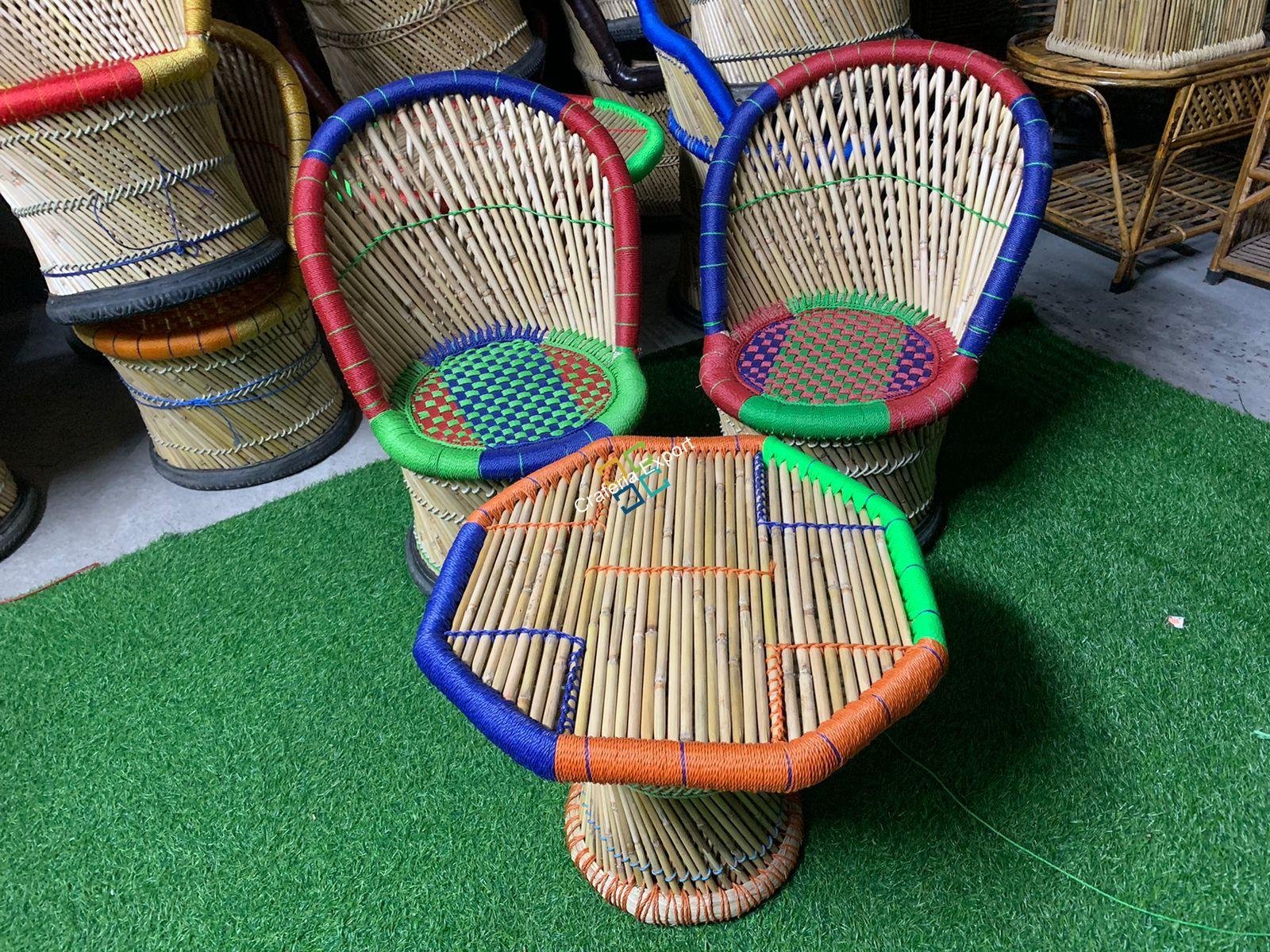 Bamboo Mudha furniture set for indoor and outdoor