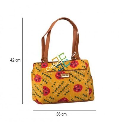 Beautiful Printed cotton Purse / handbag for ladies - Image 4