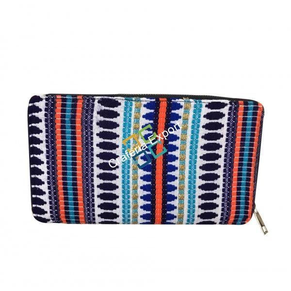 Stylish Jacquard Patterned Clutch/Wallet For Women & Girls