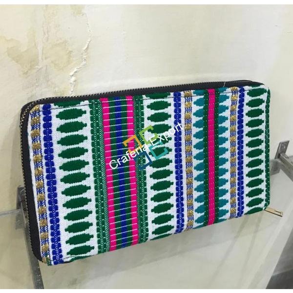 Stylish Jacquard Patterned Clutch/Wallet For Women & Girls - Image 2