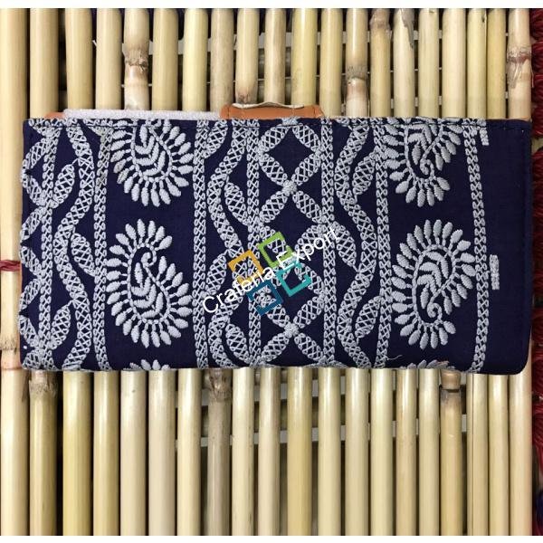 Chikankari Embroided Clutch/Wallet For Women & Girls - Image 2