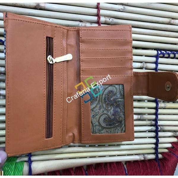 Chikankari Embroided Clutch/Wallet For Women & Girls - Image 3