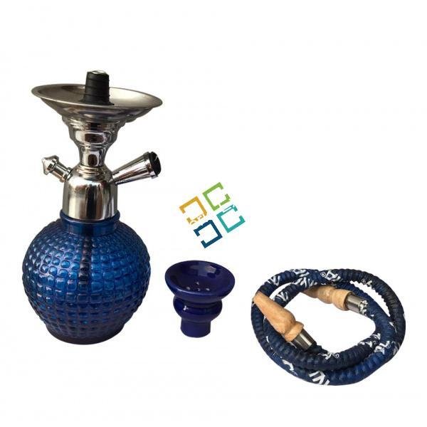 Hukkah - Glass bottom designer for fun that is smoking / home decor Antique item-BLUE - Image 2