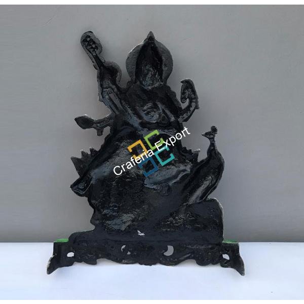 Handcrafted Sarswati Maa Metal idol for home/ gifts - Image 3