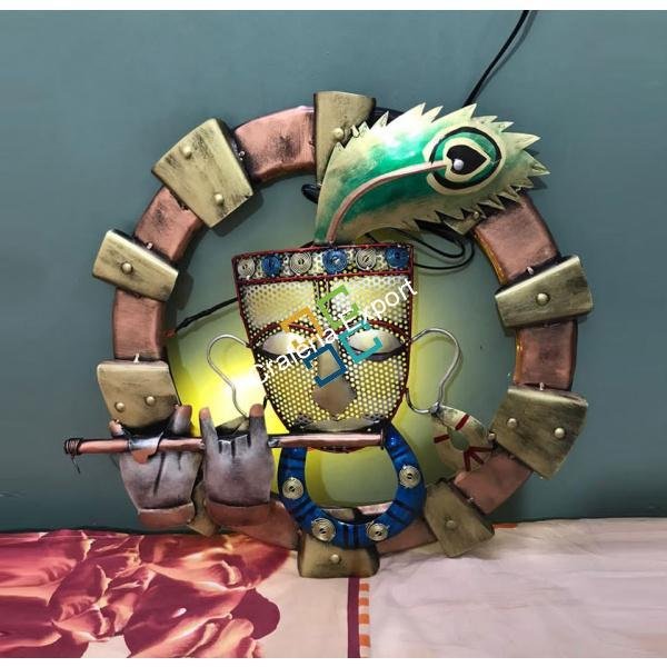 Lord krishna metal frame handicraft with LED home decor/gifts