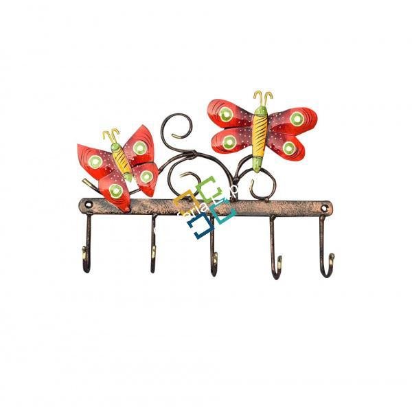 Colourful Butterfly Wall Key Holder for Home Decor - Image 3
