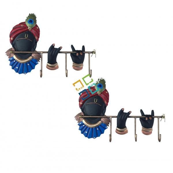 Beautiful krishna keyholder for home decor/office decor( set of 2 )